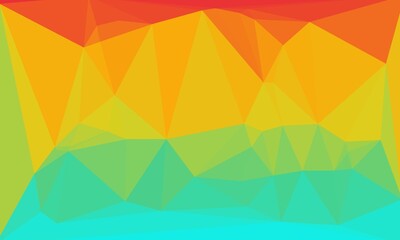 Fototapeta premium vibrant minimal multicolored polygonal background