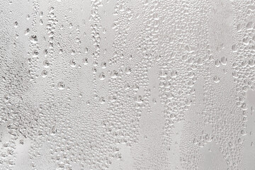 Water drops on the window background texture. Condensation on the windows