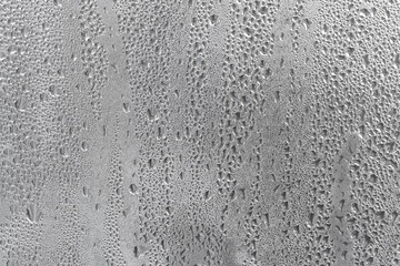 Water drops on the window background texture. Condensation on the windows