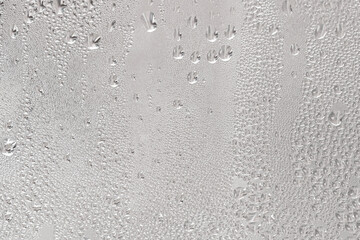 Water drops on the window background texture. Condensation on the windows