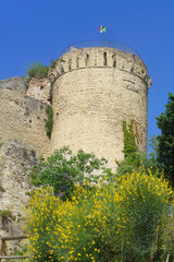 Fototapeta na wymiar Castrocaro Terme, Forli province: medieval castle
