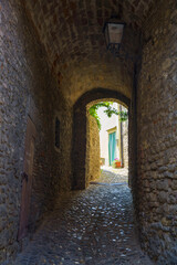 Fototapeta premium Old typical street in Bertinoro, Emilia-Romagna, Italy