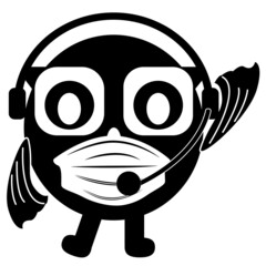 Penguin cartoon icon design, owl cartoon icon design, frog cartoon icon design and other cartoon characters in the form of web concept illustration