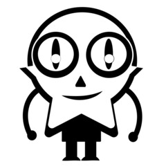 Penguin cartoon icon design, owl cartoon icon design, frog cartoon icon design and other cartoon characters in the form of web concept illustration