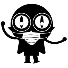 Penguin cartoon icon design, owl cartoon icon design, frog cartoon icon design and other cartoon characters in the form of web concept illustration