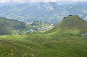 Swiss green landscape