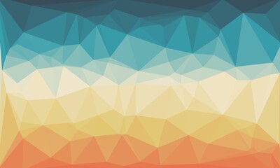Obraz premium vibrant minimal multicolored polygonal background