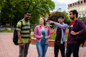 Meeting of close friends after finishing college