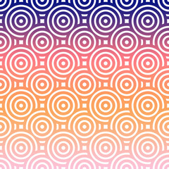Overlapping Circles Pattern. Abstract Background. Ethnic pattern background. Seamless pattern.
