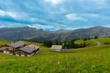 Damülser Berge im Bregenzerwaldgebirge in Vorarlberg