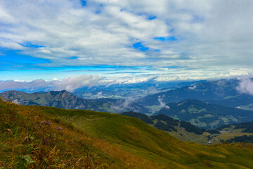 Damülser Berge im Bregenzerwaldgebirge in Vorarlberg