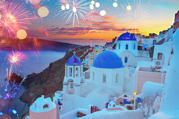 Oia, traditional greek village