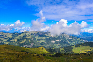 Naklejka premium Damülser Berge und Dornbirner First in Vorarlberg