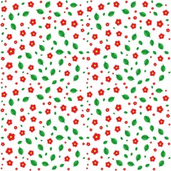 Colorful flower and leaves background. Abstract pattern background. Colorful wrapping paper.