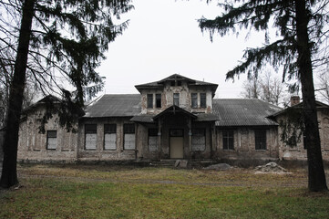 old abandoned mansion in vinnytska region ukraine