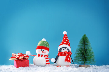 Winter Christmas holidays background