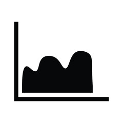 financial graph icon design vector