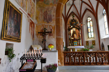 Innenansicht Pfarrkirche Damüls im Bregenzerwald