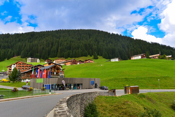 Naklejka premium Damülser Berge im Bregenzerwaldgebirge in Vorarlberg