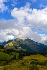 Obraz premium Furkajoch in Vorarlberg/Österreich