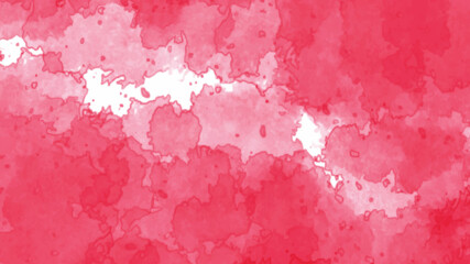 red abstract watercolor background texture, abstract cloudy red color splash and blotches on paper texture