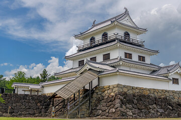 Naklejka premium 宮城 白石城 三階櫓
