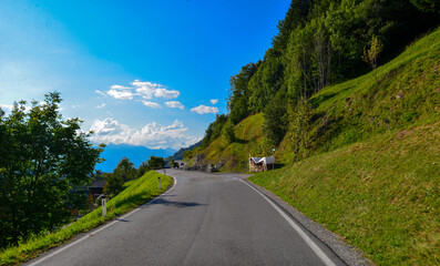 Laternserstraße in Laterns-Vorarlberg/Österreich