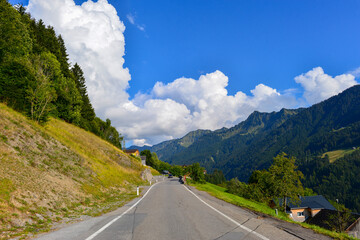 Laternserstraße in Laterns-Vorarlberg/Österreich