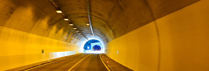 Strassentunnel auf der Laternserstraße in Vorarlberg/Österreich  