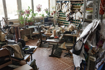 Image of factory for the production of high quality leather shoes