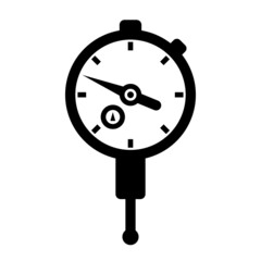 Dial test indicator pictogram icon. Clipart image isolated on white background