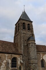 Fototapeta na wymiar church of st Clair in the town of Gometz Le Chatel 