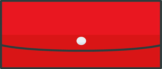 Clip art of red long wallet