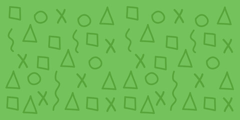various shapes cute green abstract pattern pretty wide background ready for your design