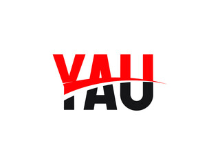 YAU Letter Initial Logo Design Vector Illustration