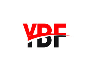 YBF Letter Initial Logo Design Vector Illustration