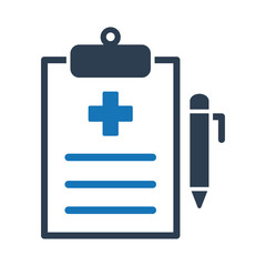 Obraz premium Medical Report Icon Vector Sign And Symbols.