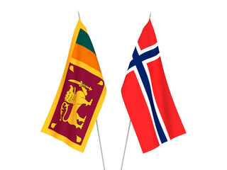 Norway and Democratic Socialist Republic of Sri Lanka flags