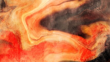 Abstract background painting art with golden brown marble paint brush for christmas poster, banner, website, card background