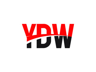 YDW Letter Initial Logo Design Vector Illustration