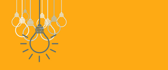 think different, idea concept on color background