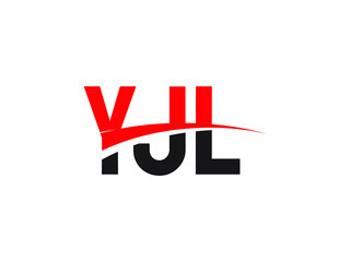YJL Letter Initial Logo Design Vector Illustration