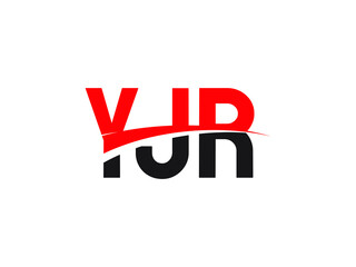 YJR Letter Initial Logo Design Vector Illustration