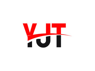 YJT Letter Initial Logo Design Vector Illustration