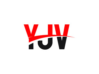 YJV Letter Initial Logo Design Vector Illustration
