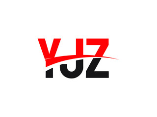 YJZ Letter Initial Logo Design Vector Illustration