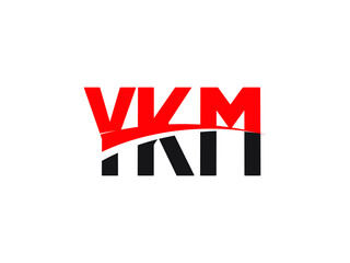 YKM Letter Initial Logo Design Vector Illustration