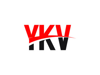 YKV Letter Initial Logo Design Vector Illustration