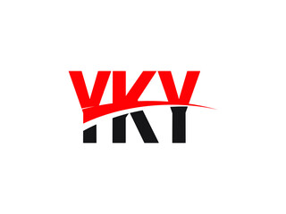 YKY Letter Initial Logo Design Vector Illustration