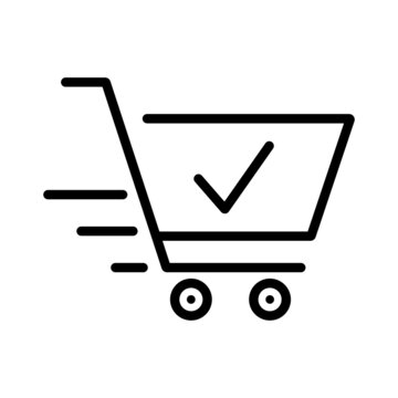 Minimal thin line e-commerce icon set.